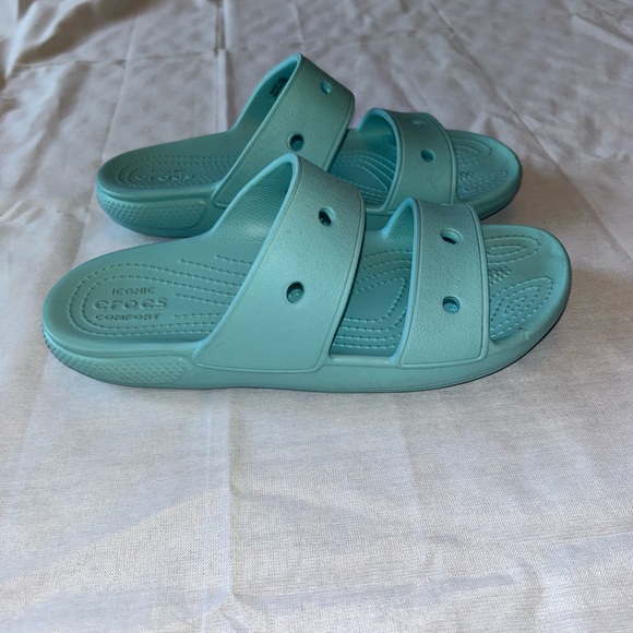 Blue crocs Slides size M6 W8 - Picture 4 of 5